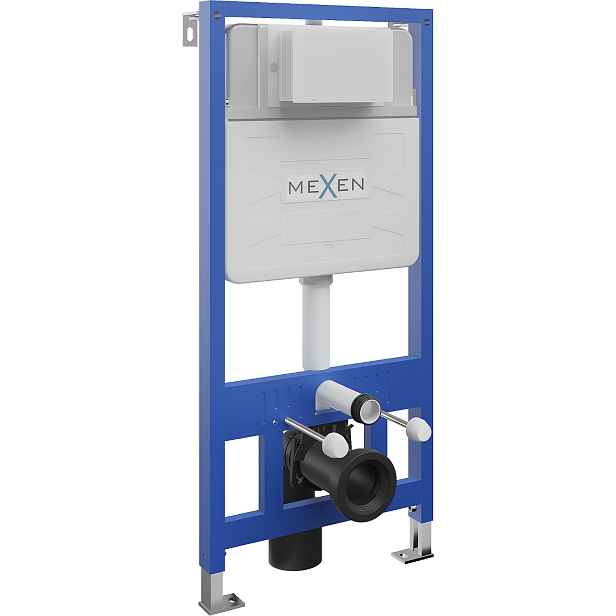 Podomítkový WC rám MEXEN FENIX SLIM 8 cm modrý