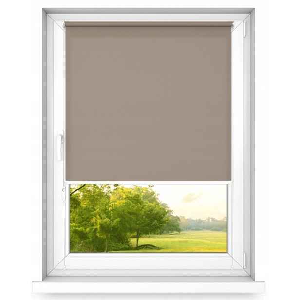 Roleta bez zatloukání Hnědá 60 x 100 cm mini basic rychlá montáž