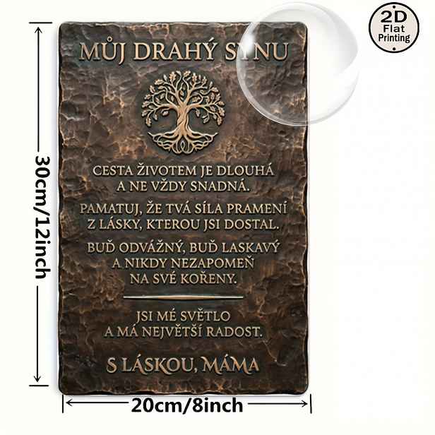 TEMU 2D Plochá, 1 2D Plochá Tisková Žehlička, Retro 8x12 Čtvercová Kovová Nástěnná Plaketa, Nástěnná Dekorační Plaketa a Ornament, Upřímná Zpráva