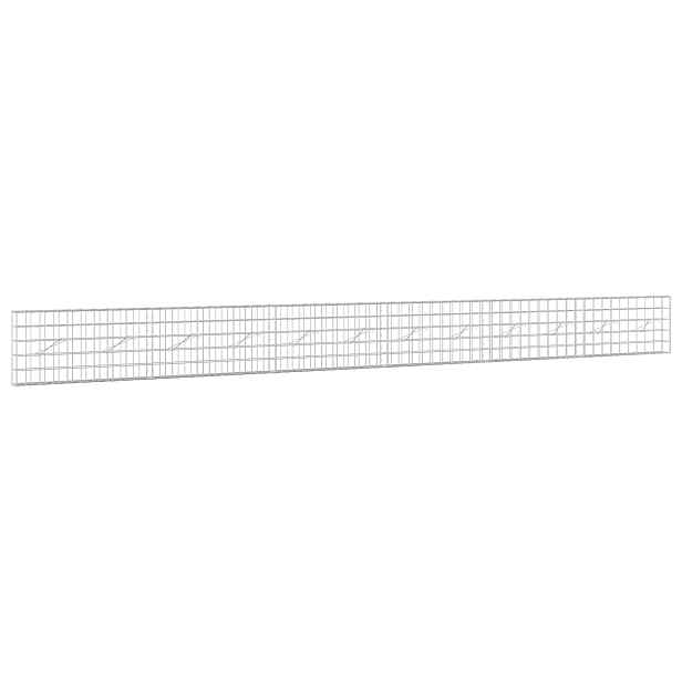 vidaXL Gabion s drátem 5 mm a síťkou 10x10 cm 600x10x50 cm