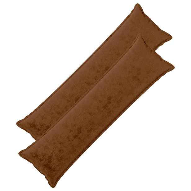 vidaXL Povlak na polštář 2 ks HOUTEN Světle hnědá 40 x 145 cm Flanel