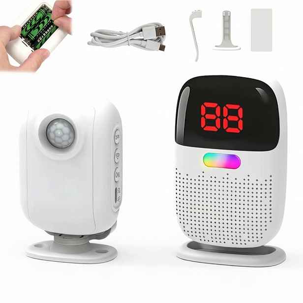 Bezdrátový pohybový senzor ID Pager 300 m Alarm pro domácnost a seniory