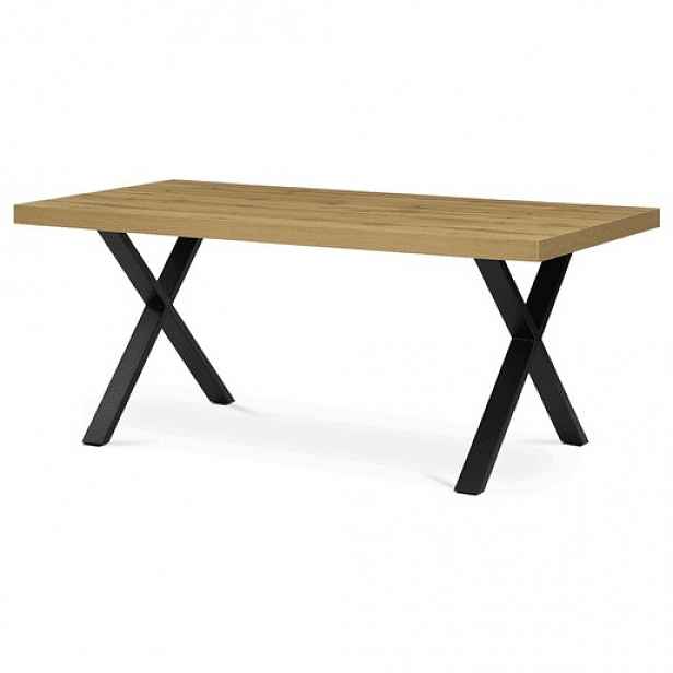 Jídelní stůl Autronic 180x90 cm hnědá Melamin HT-R5316 OAK