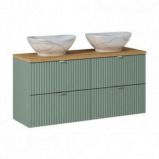 Petits-meubles DVOJUMYVADLO 120.4cm Jade Zelená a dřevo