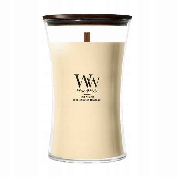 WoodWick Lush Pomelo – velká vonná svíčka 610 g