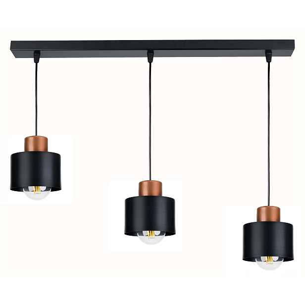Závěsná stropní lampa Lustr Zwis Hrnek Měď