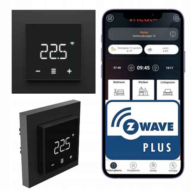 Heatit Z-TRM7 Termostat Z-Wave 800 16A 3600W pro vytápění