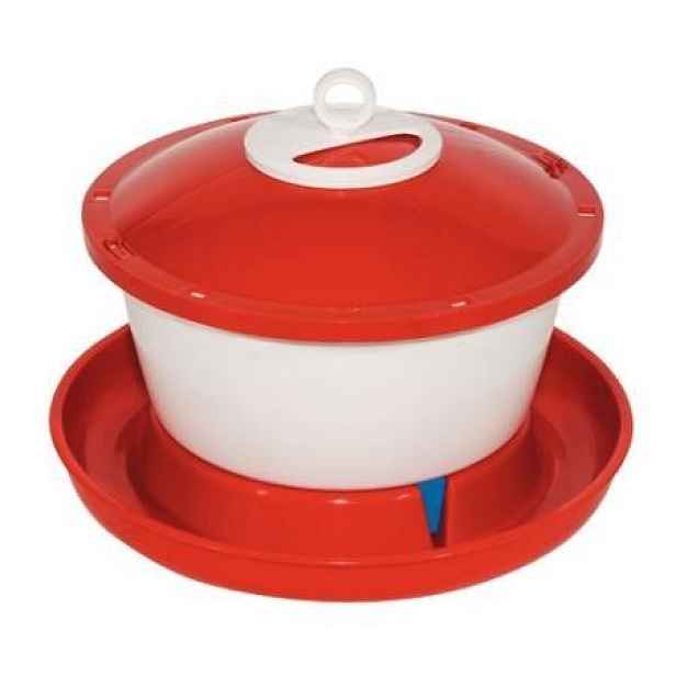 Napáječka plastová, kbelíková, s plovákem, pro slepice, 9 l