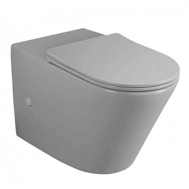 Sapho Paco - WC kombi mísa, vario odpad, Rimless, šedá PC1012GR-111