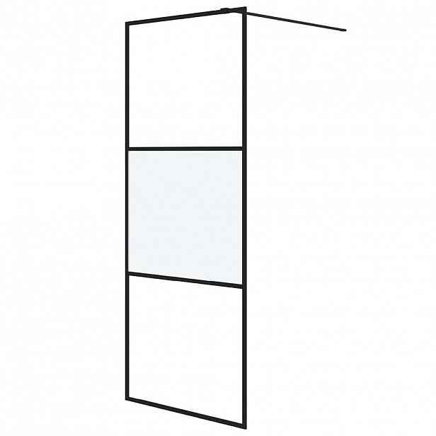 vidaXL Sprchová zástěna walk-in 80 x 195 cm napůl mléčné ESG sklo