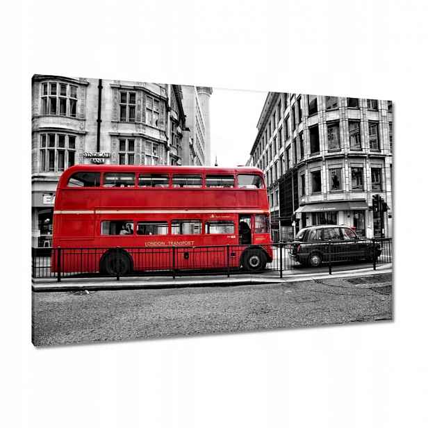 Obrazy 120x80 Červený autobus Londýn