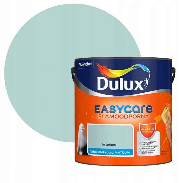 Dulux Easycare Barva Odolná Proti Skvrnám, tyrkysová 2,5L
