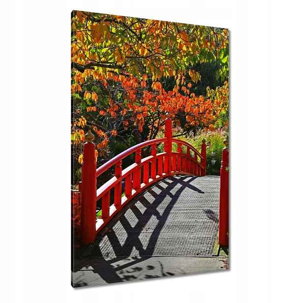 Obrazy 80x120 Červený japonský most
