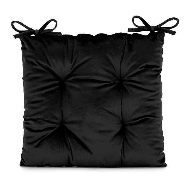 Restilo Podsedák na židli ALEKSA 40x40 cm černý