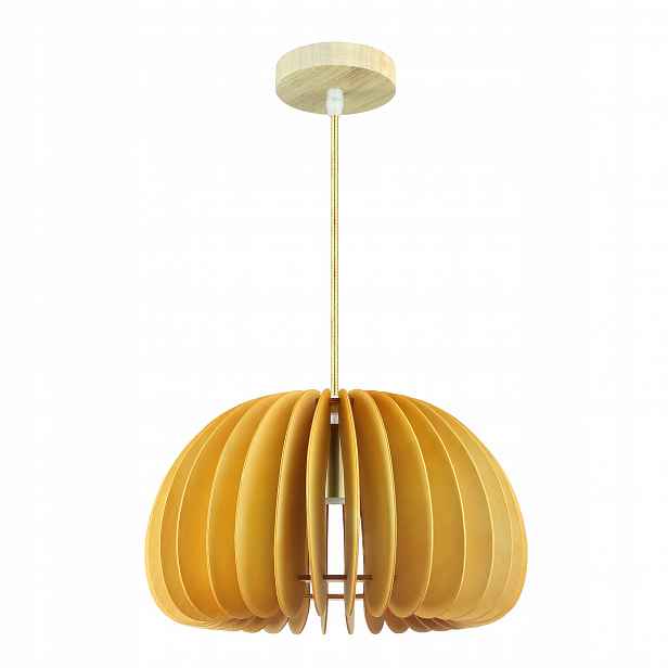Stropní Závěsná Lampa Dřevěná E27 Lustr Boho Led