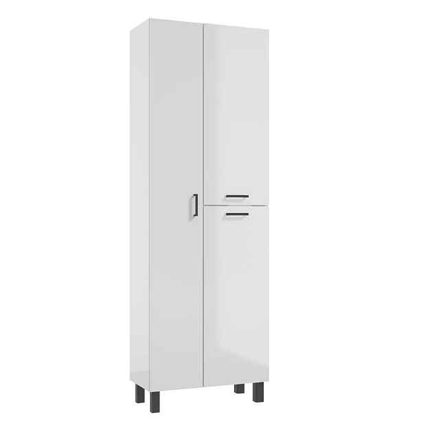 ArtDef Vysoká skříňka do koupelny NOVELTY White C60