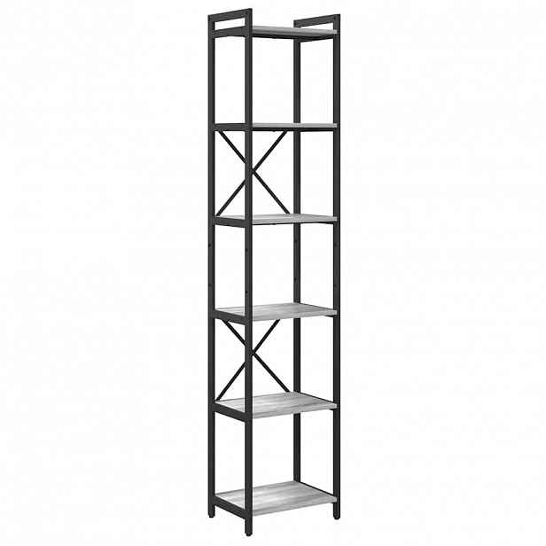 vidaXL Knihovna 40 x 30 x 189,5 cm Kompozitní dřevo Šedá sonoma