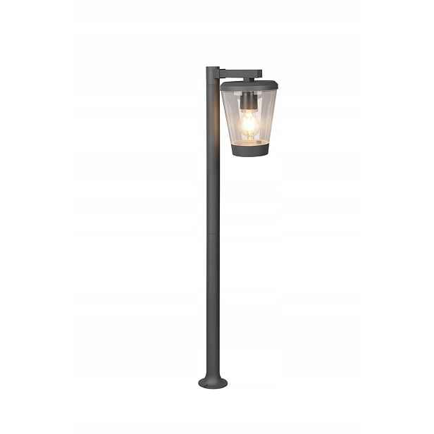 Industriální venkovní lampa do zahrady s sloupkem antracit IP44 100 cm Trio