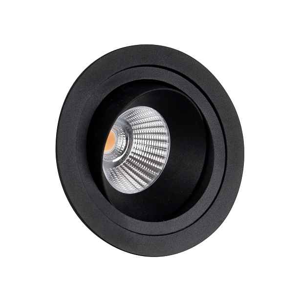 Led zapuštěné svítidlo Kulaté Stropní Svítidlo Černé Hidden H0110 IP32 MaxLight