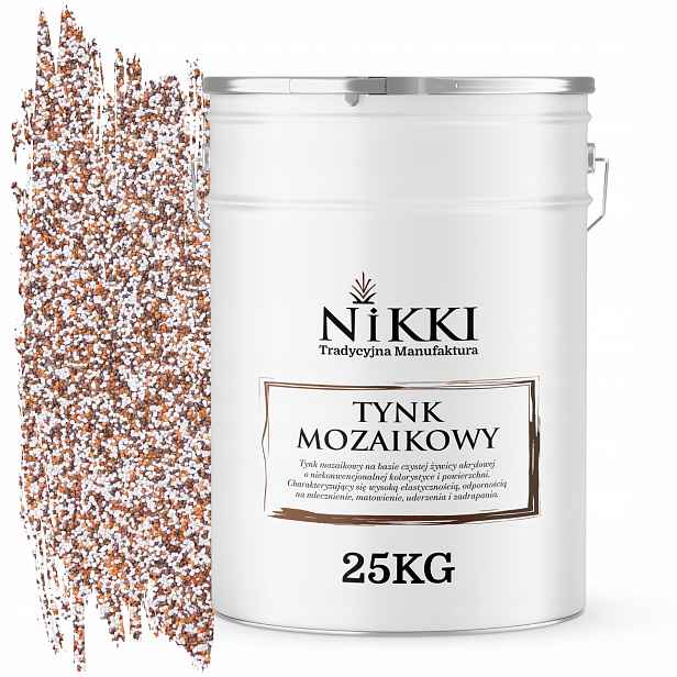 Mozaiková Pryskyřičná Omítka 25 Kg Vnitřní Vnější Hnědo-rudá M61 Ozdobná