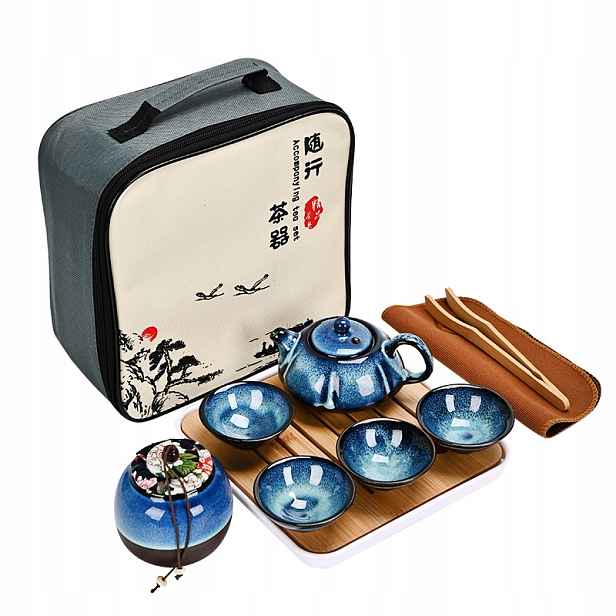 10 x Sada Na Přípravu Čaje Japonský Kung Fu Konvice Zázvor Šálky