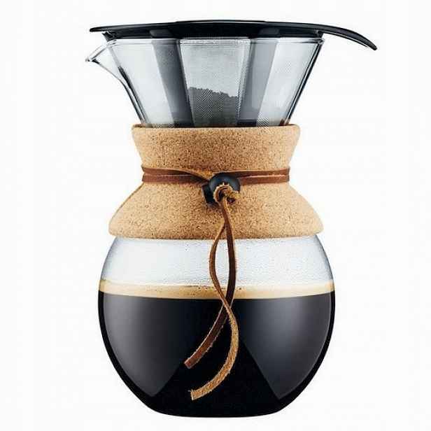 Bodum Pour Over 1 l 11571-109 přelivový permanentní filtr ocelový korek