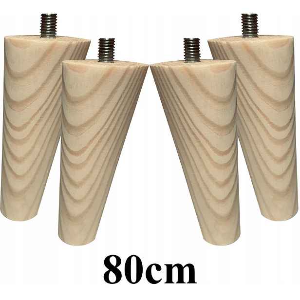 Nohy Nožky dřevěné šikmé 80 cm 4ks