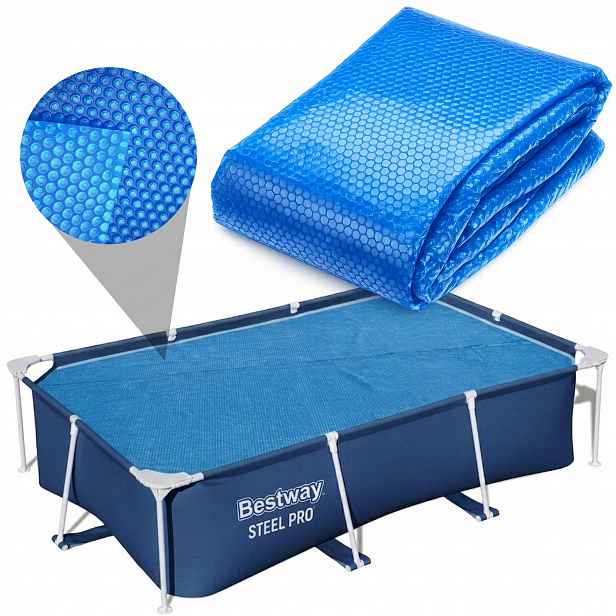 Silný krycí plachta 220 mikronů do bazénu pro bazén Bestway 400x211x81
