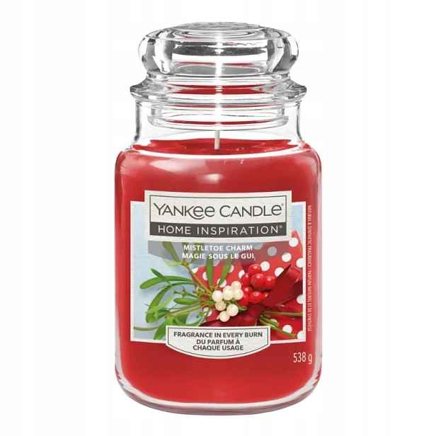 Yankee Candle Mistletoe Charm, Velká vonná svíčka 538g
