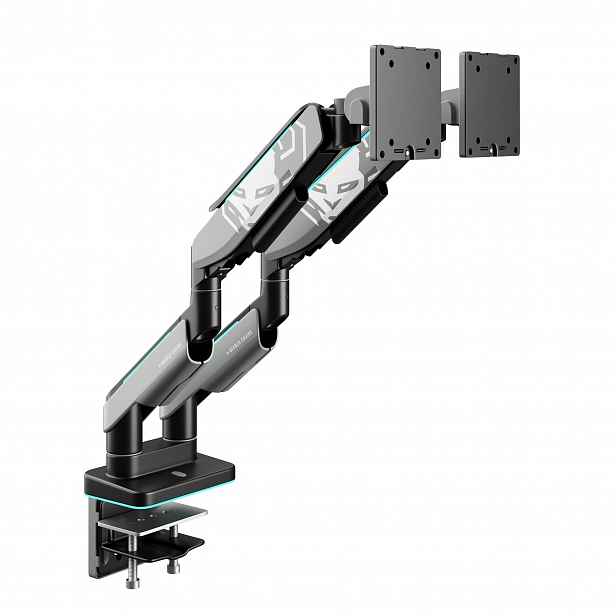 Držák na dva monitory 35" RGB šedo-černý: Diablo X-Arm Dual