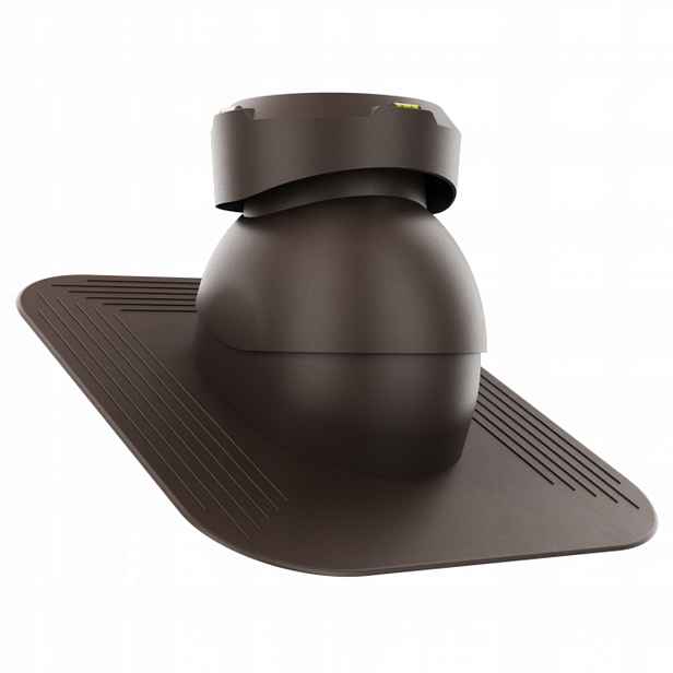 Krbový kanalizační ventilátor fi110 Pod Asfaltový Šindel/pape Tmavě Hnědý Ral 8019