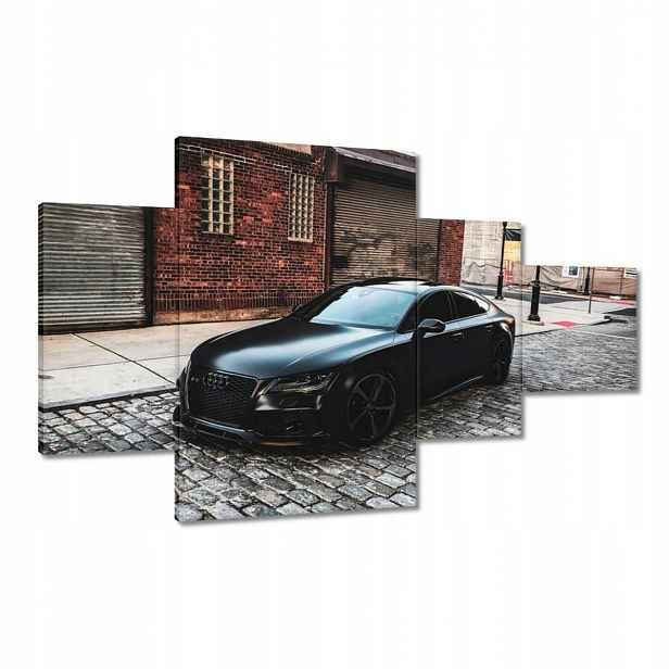 Obrazy 130x80 Černé matné Audi