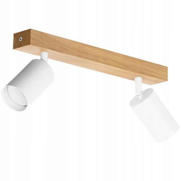Spot Led stropní svítidlo Dubová Modern 35 cm GU10 Bílá Pohyblivá Nástěnný