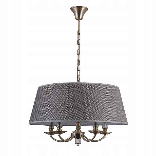 Závěsná lampa Italux Zanobi Led klasická hnědá