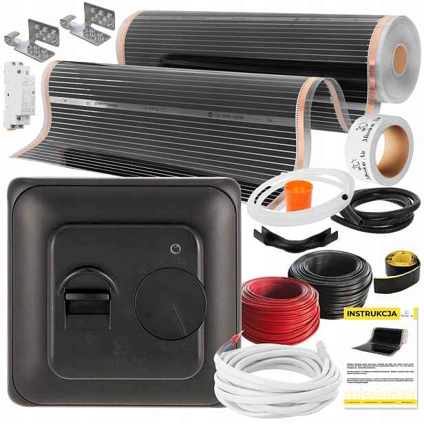 Set Mission Air Fólie Vyhřívací Podložka Infračervená 100 cm I 160 W/m² 22 m² Ptc