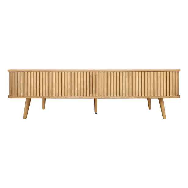 TV stolek v dekoru dubu v přírodní barvě 178x50x40 cm Rove – Woodman