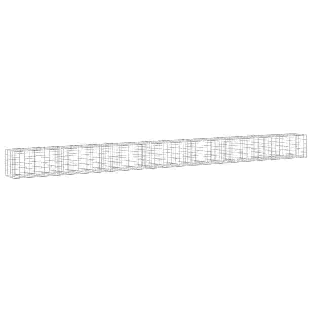 vidaXL Gabion s drátem 5 mm a síťkou 10x10 cm 700x50x50 cm