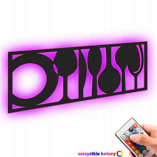 Dřevěný 3D obraz Kuchyně ve stylu loftu Nástěnná Dekorace Noční Lampa Led