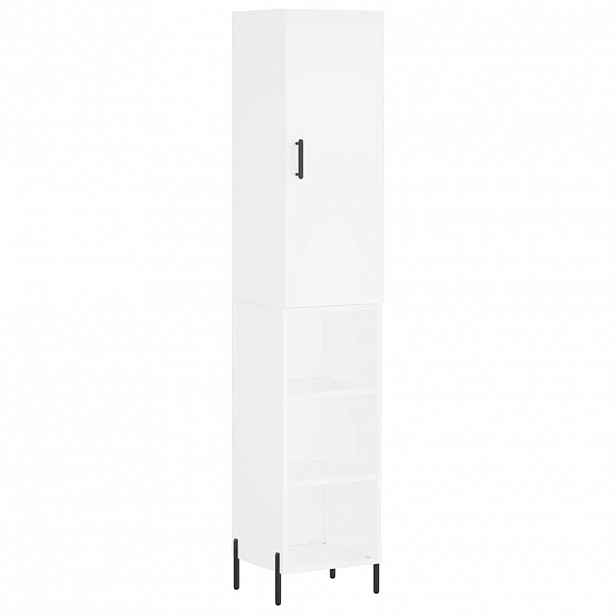 vidaXL Skříň highboard bílá 34,5 x 34 x 180 cm kompozitní dřevo