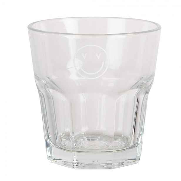 Sklenička se smajlíkem Heart & Smile - Ø 8*8 cm / 200 ml Clayre & Eef