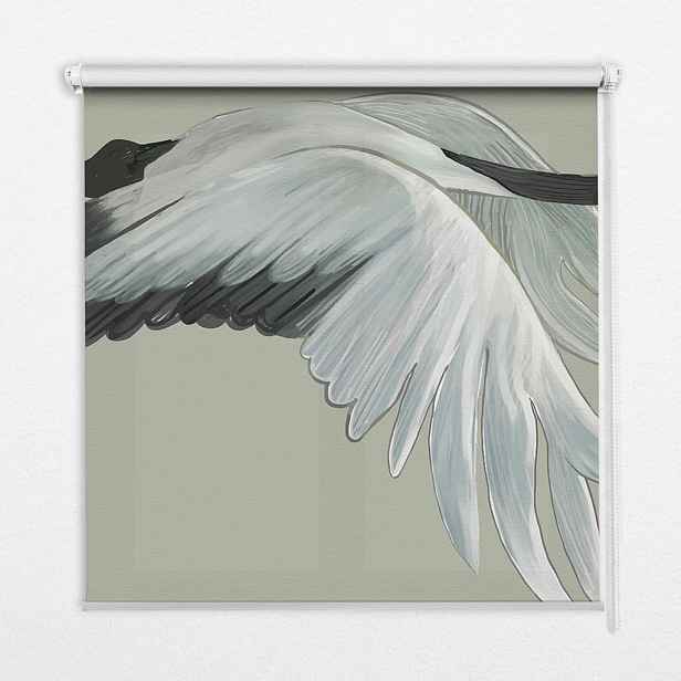 TULUP VNITŘNÍ roleta - okenní roleta - roleta - 80x140 cm - Jeřáb za letu