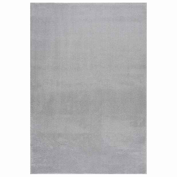 vidaXL Pratelný koberec hebký krátký vlas 160x230cm protiskluzový šedý