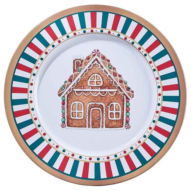 XMAS Podnos perníkový domeček 33 cm