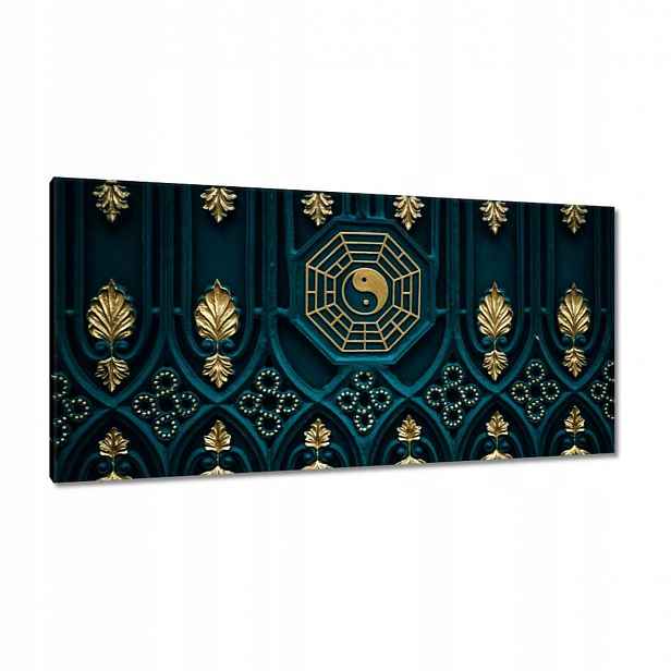 Obrazy 115x55 Abstrakce Zlatá harmonie
