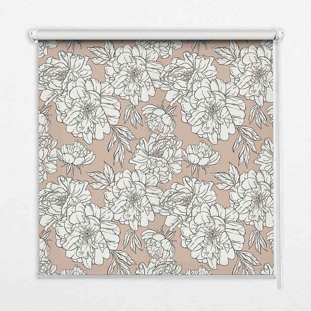 TULUP VNITŘNÍ roleta - okenní roleta - roleta - 60x140 cm - Kreslené květiny