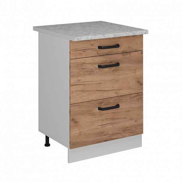 Vicco SPODNÍ SKŘÍŇKA KUCHYŇSKÉ LINKY R-Line Zlatý mocný dub 60 cm PD Mramor