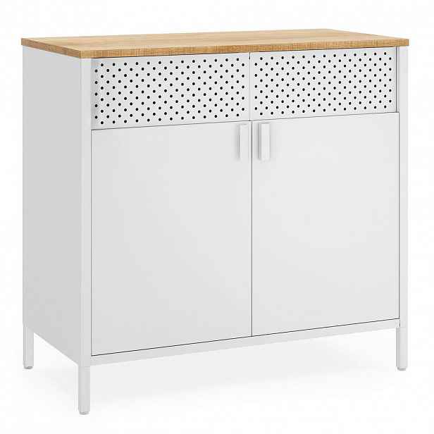 Boxxx KOMODA, bílá, béžová, 80/76/40 cm