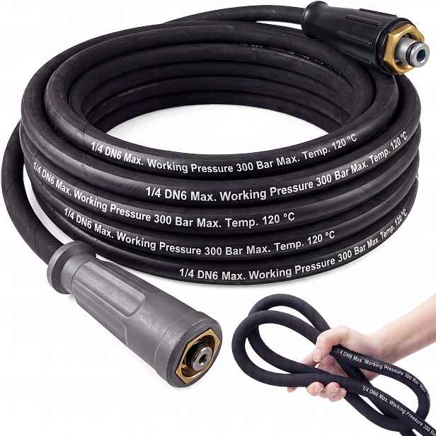 Hadice 5 M Pro Myčku Karcher Hd Hds TR22 Easy Lock M22X1,5 DN6 1/4 300 Bar 120°C
