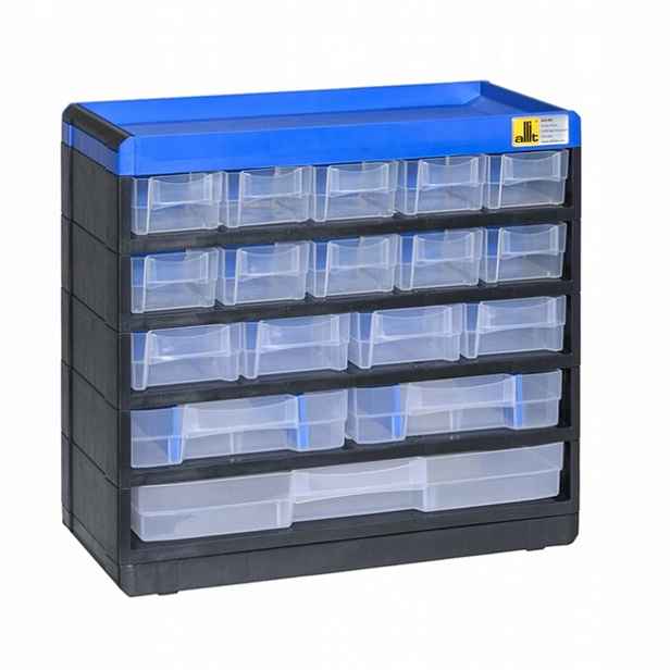 Zásuvkový regál 17 zásuvek – 300 x 135 x 285 mm