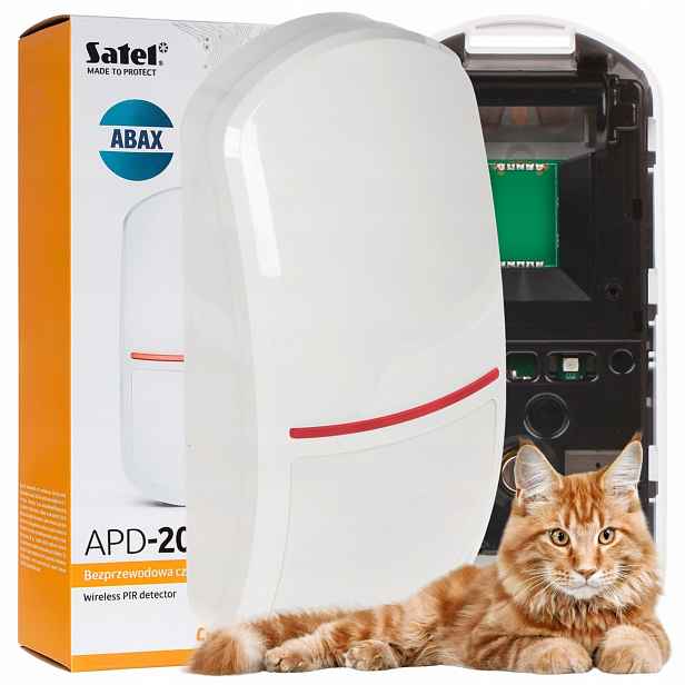 Bezdrátový pohybový detektor teploty Satel APD-200 Pet detekce Pir Abax2